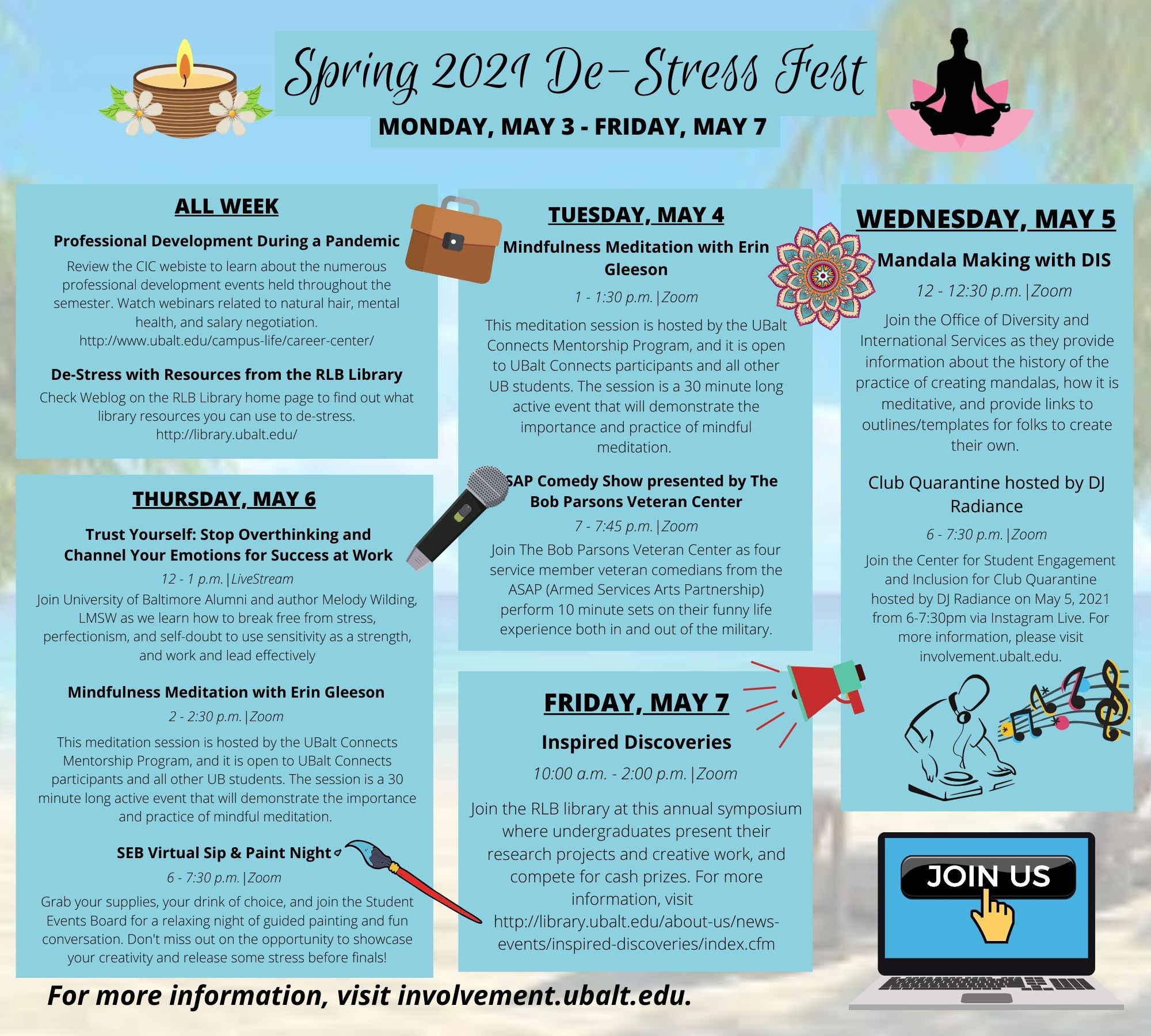 Spring 2021 De-Stress Fest
